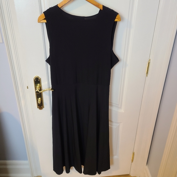 Casa Donna Black Dress V Neck Size XL Special Occasion Prom Graduation Wedding - Picture 4 of 6